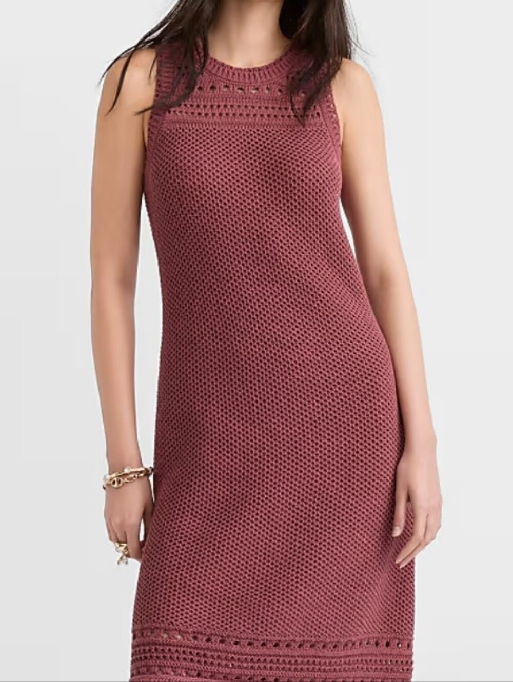 I.K.C Vintage 3XL Burgundy Faux Suede Maxi Sheath Dress Lace Trim Plus Size